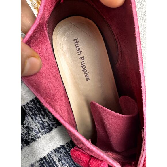 Hush Puppies Womens Shoes Cyra Catelyn Chukka Boot Size 13 Maroon - Picture 3 of 16